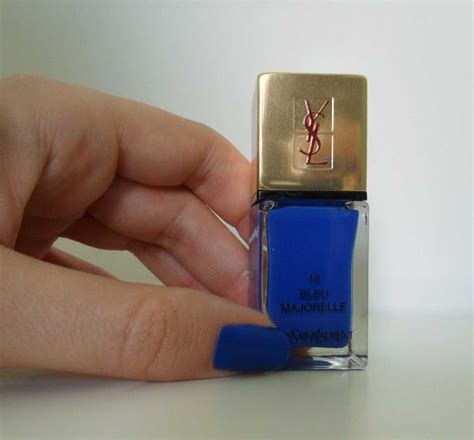 vernis yves saint laurent bleu majorelle|La Laque Couture .